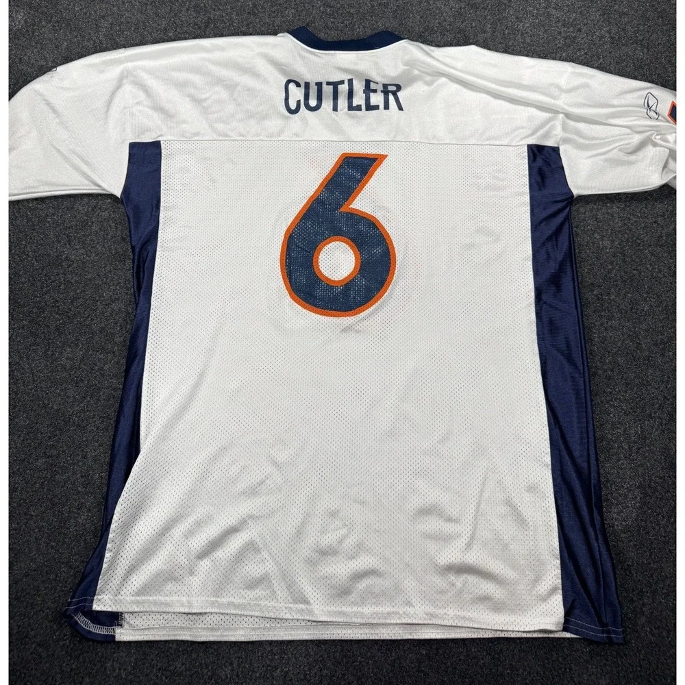 Reebok Denver Broncos Jay Cutler #6 Jersey Mens 2XL NFL Football White